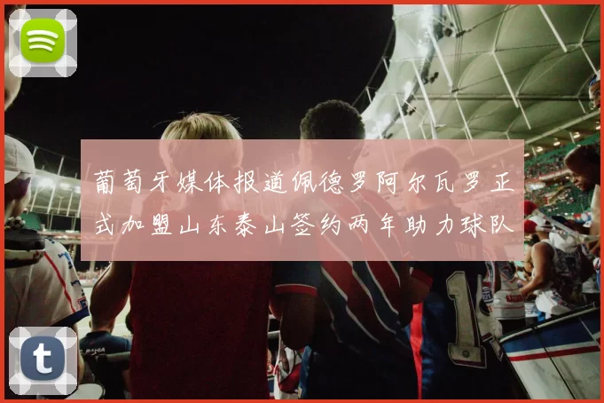 葡萄牙媒体报道佩德罗阿尔瓦罗正式加盟山东泰山签约两年助力球队发展